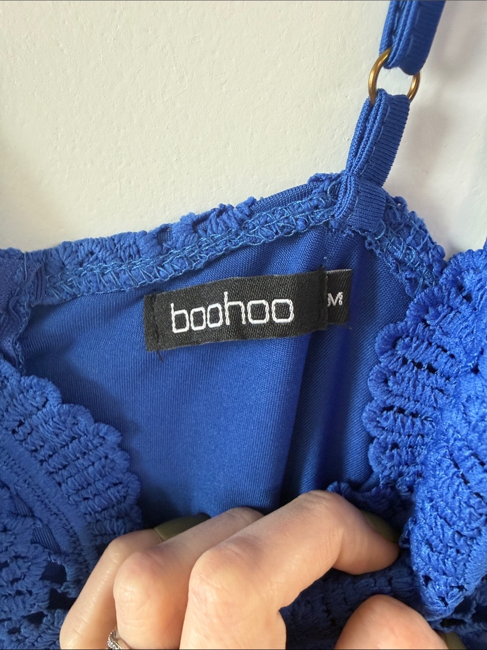 Boohoo Royal Blue Lace Bodysuit - Picture 2 of 3